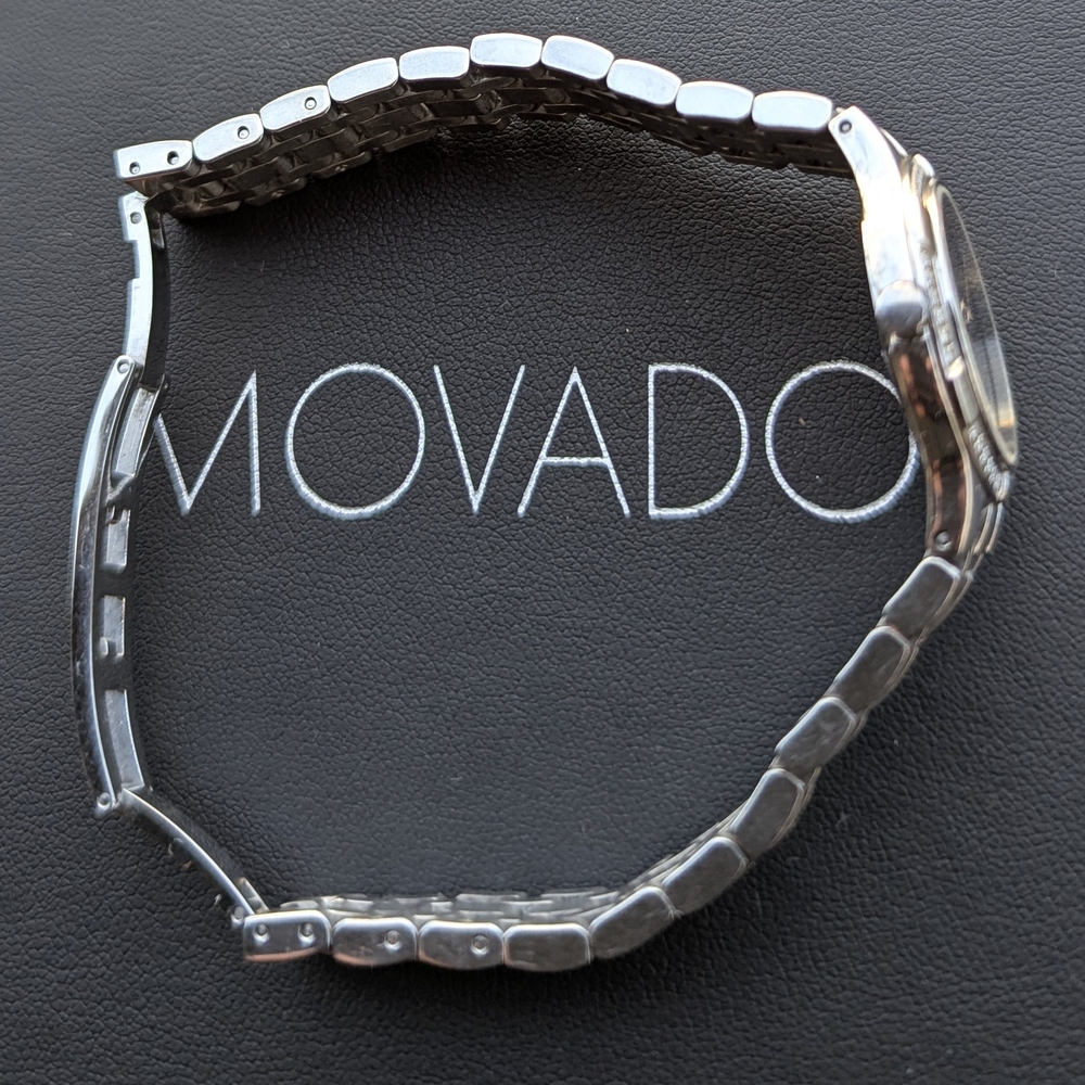 Movado Silver Diamond Watch - Picture 10 of 12